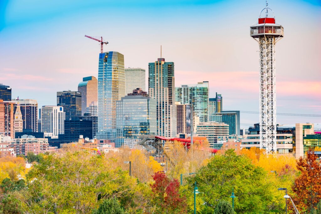 Denver Colorado in the fall
